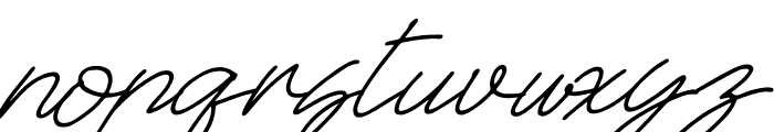 Britties Signature Italic Font LOWERCASE