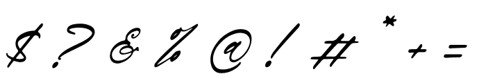 Brittney Morgareta Italic Font OTHER CHARS