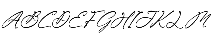 Brittney Morgareta Italic Font UPPERCASE