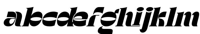 Broader Societal Bold Italic Font LOWERCASE