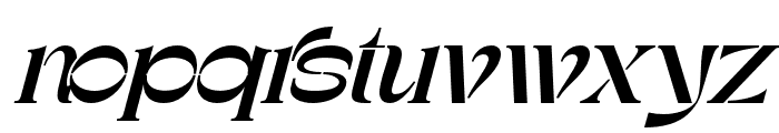 Broader Societal Regular Italic Font LOWERCASE