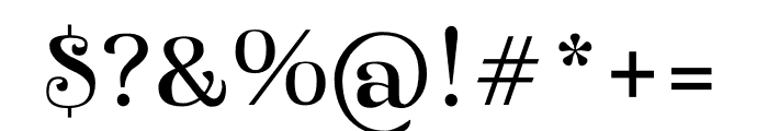Broadway Serif 03 Font OTHER CHARS