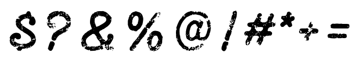 BrocadesScript-Stamp Font OTHER CHARS