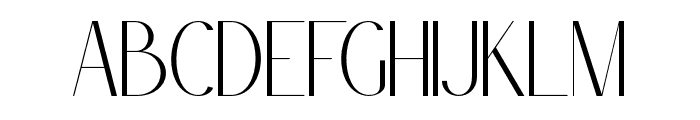 Broclen-Thin Font UPPERCASE