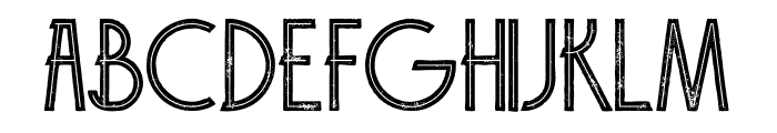 Brodo Inline Grunge Font UPPERCASE