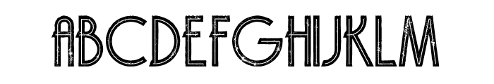 Brodo Inline Grunge Font LOWERCASE