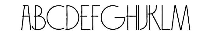 Brodo Thin Grunge Font UPPERCASE