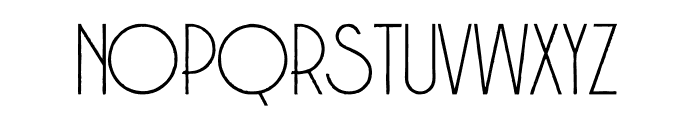 Brodo Thin Grunge Font LOWERCASE