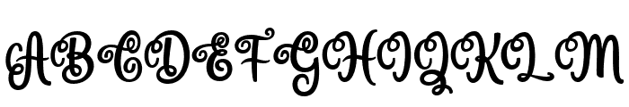 Brodygoal-Regular Font UPPERCASE