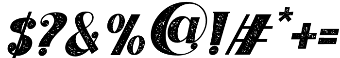 BroggittoBrush-Italic Font OTHER CHARS