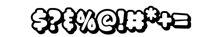 Brogles-Extrude Font OTHER CHARS