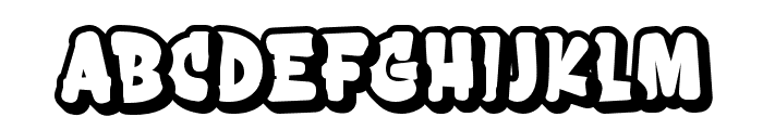 Brogles-Extrude Font LOWERCASE