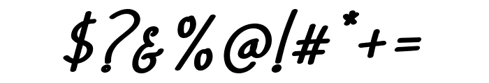 Brogllin Bold Italic Font OTHER CHARS