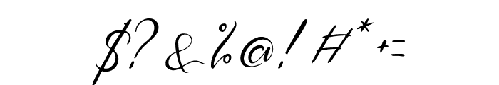 Brohillo Script Regular Font OTHER CHARS