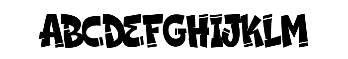 Broken Graffiti Regular Font UPPERCASE