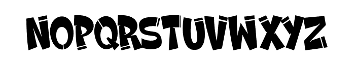 Broken Graffiti Regular Font UPPERCASE
