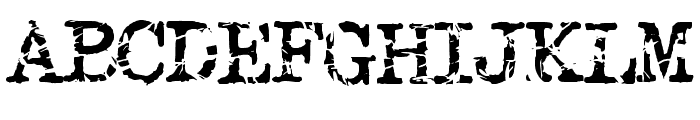 Broken Typewriter By Sq Regular Font UPPERCASE