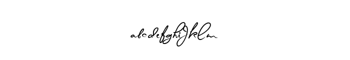 Bromeo Signature Font LOWERCASE