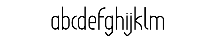 Brondan SX Light Font LOWERCASE