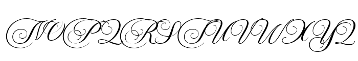 Brongham Script Font UPPERCASE