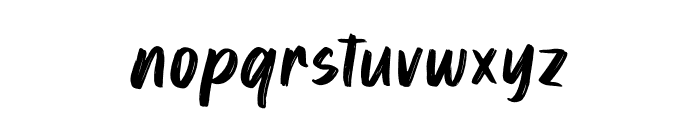 Brontus Font LOWERCASE