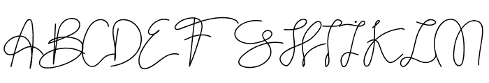Bronze Signature Font UPPERCASE
