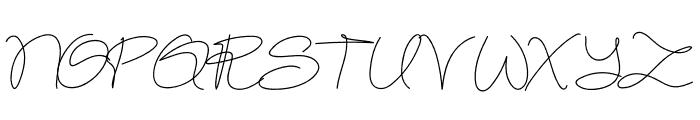Bronze Signature Font UPPERCASE