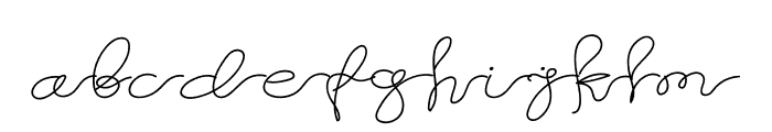 Bronze Signature Font LOWERCASE