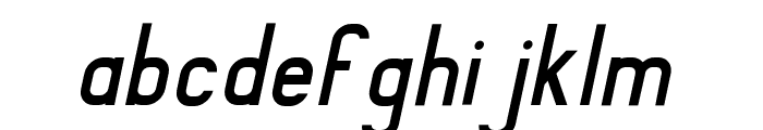 BrooklynTypeface Italic Font LOWERCASE