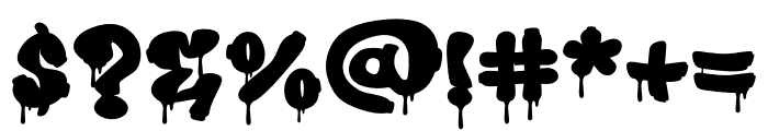 Bropz Drip Drip Font OTHER CHARS