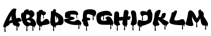 Bropz Drip Drip Font UPPERCASE