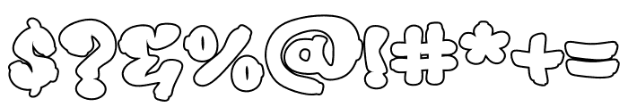 Bropz Outline Outline Font OTHER CHARS
