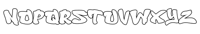 Bropz Outline Outline Font LOWERCASE