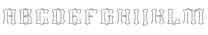 Bros Signage Inline Font LOWERCASE