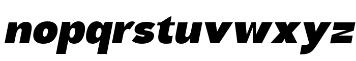 Brosko Black Italic Font LOWERCASE