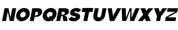 Brosko-BlackItalic Font UPPERCASE