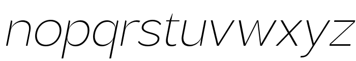 Brosko ExtraLight Italic Font LOWERCASE