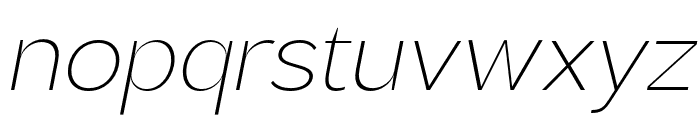 Brosko-ExtraLightItalic Font LOWERCASE
