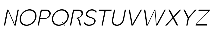 Brosko Light Italic Font UPPERCASE