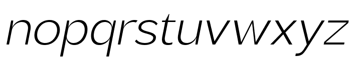 Brosko Light Italic Font LOWERCASE