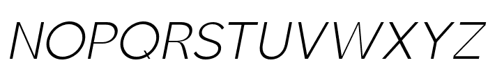 Brosko-LightItalic Font UPPERCASE