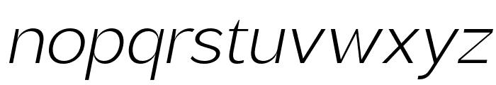 Brosko-LightItalic Font LOWERCASE