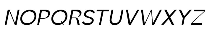 Brosko Regular Italic Font UPPERCASE