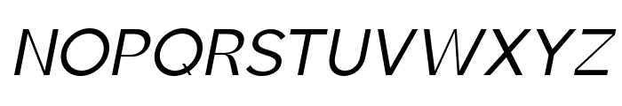 Brosko-RegularItalic Font UPPERCASE