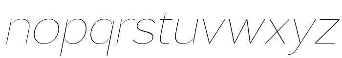 Brosko Thin Italic Font LOWERCASE