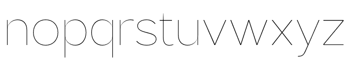 Brosko Thin Font LOWERCASE