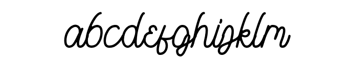 Brothen Script Font LOWERCASE