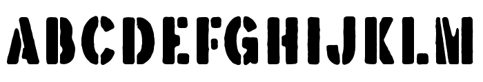BrotherGarageSans-Rough Font UPPERCASE