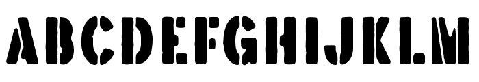 BrotherGarageSans-Rough Font LOWERCASE