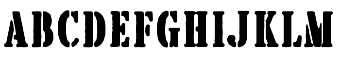 BrotherGarageSerif-Rough Font UPPERCASE